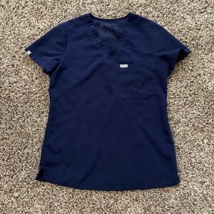 Navy Figs Catarina One-Pocket Scrub Top size XXS